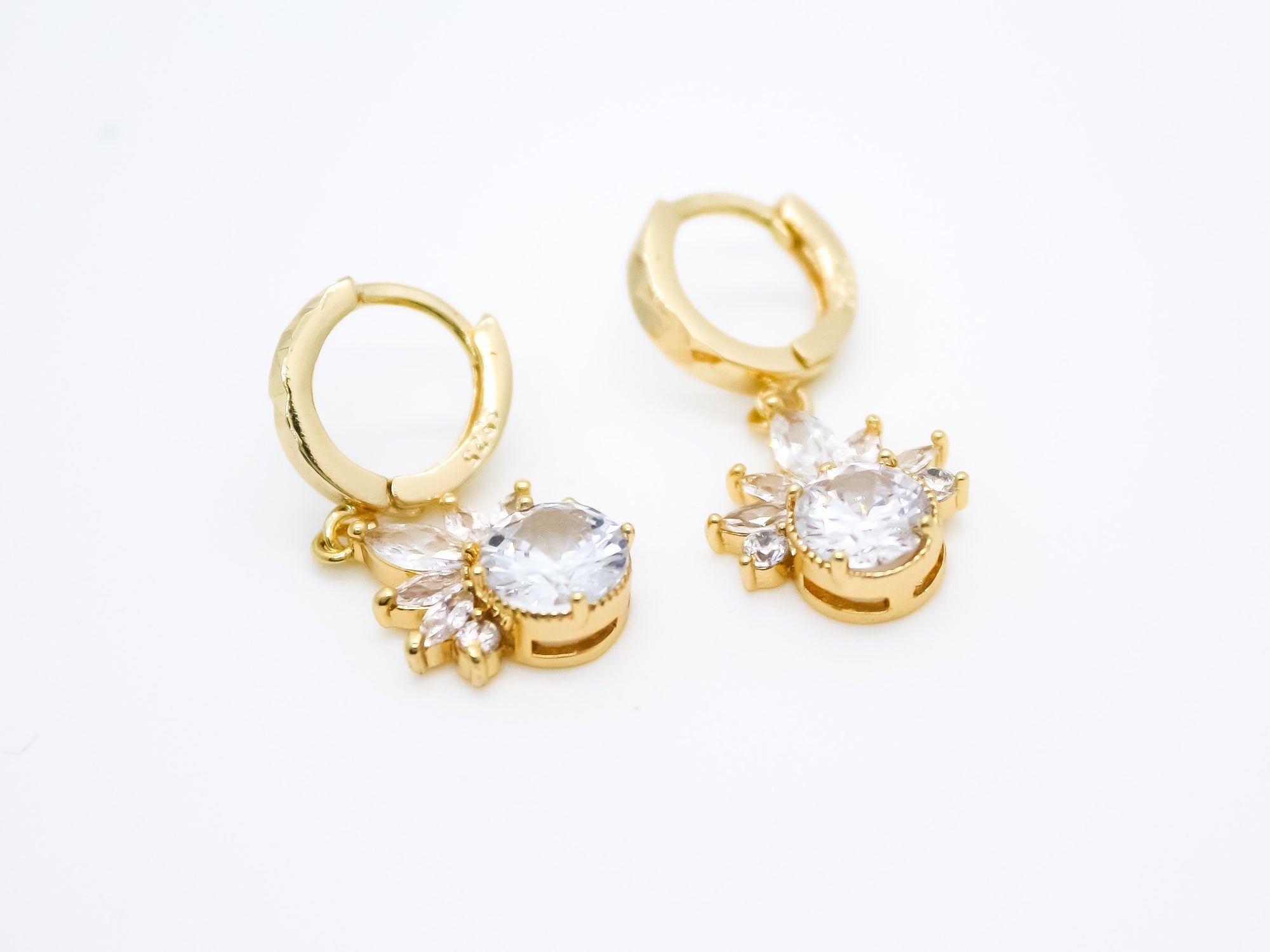 gold filled, huggies, gold earrings, marquise, hypoallergenic, wedding jewellery