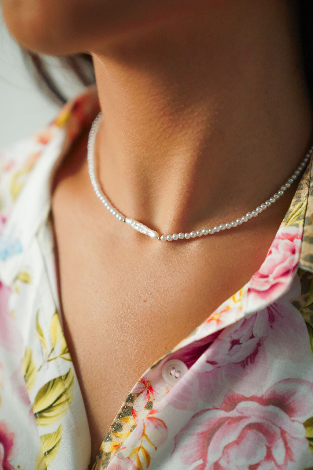 Infinity Pearl Necklace